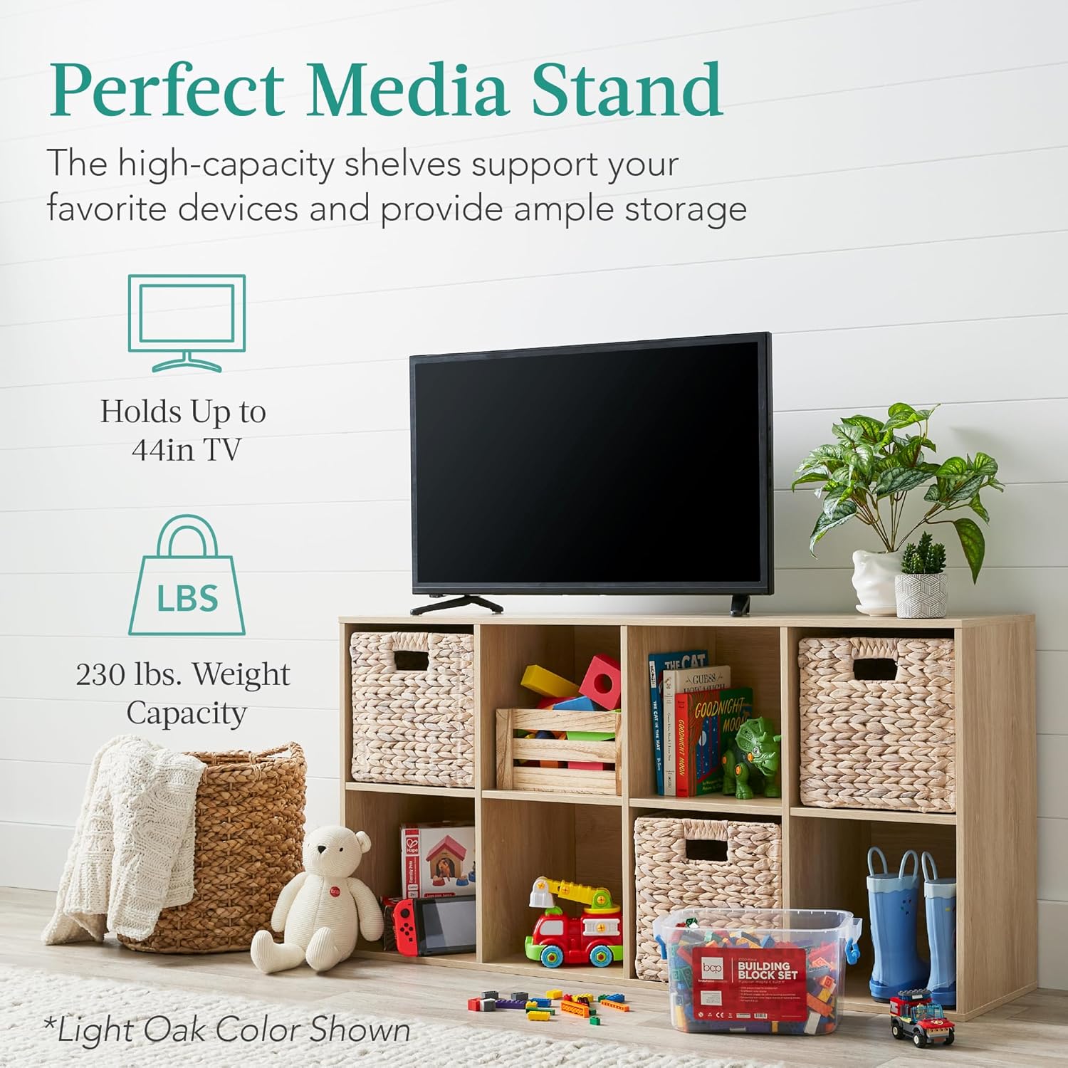 Best Choice Products 8-Cube Storage Organizer, 11in Shelf Opening, Bookcase, Display Shelf, Customizable w/ 3 Removable Back Panels – White - Image 5