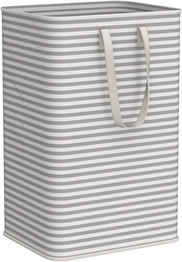 Lifewit 2 Pack Laundry Hamper Large Collapsible Laundry Baskets, Freestanding Waterproof Clothes Hamper with Easy Carry Handles in Laundry Room Bedroom Bathroom College Dorm for Adults, Grey, 2 x 80L - Image 4